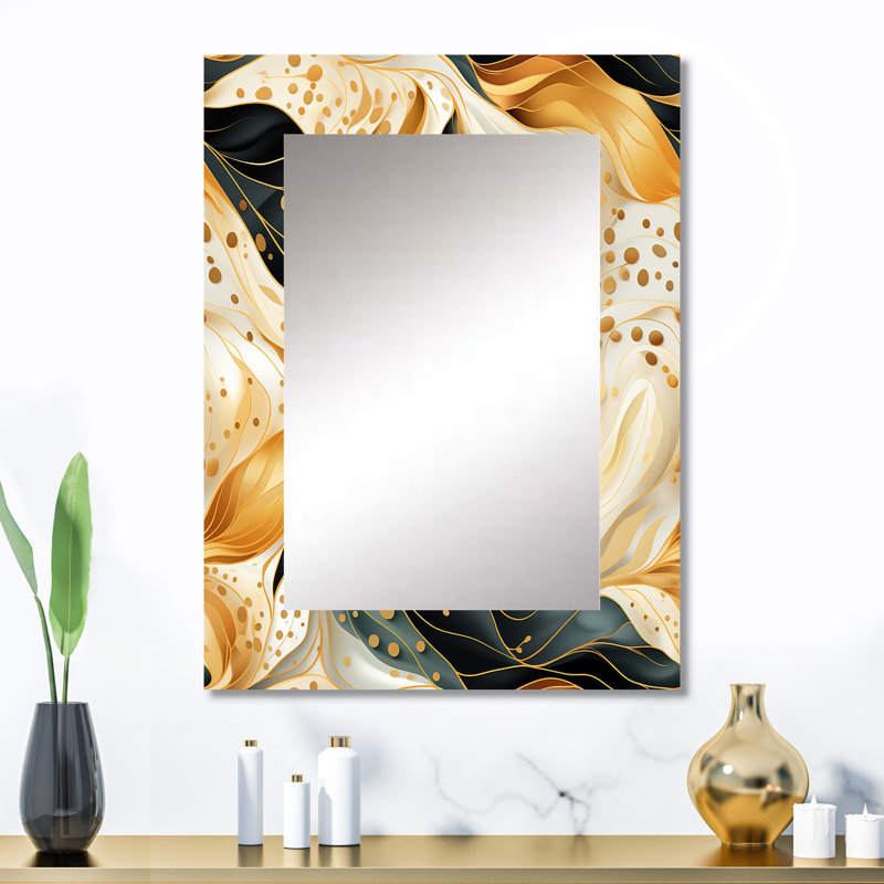Mystic Abstract Fusion - Abstract Mirror Wall Decor, 32" x 24"
