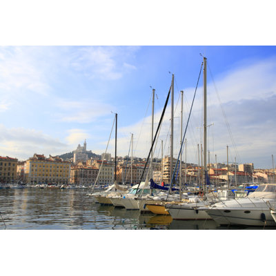 Bijan Old Port Of Marseille by RudolfT - Wrapped Canvas Print
