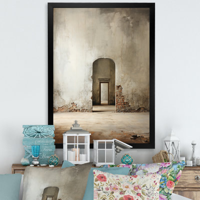 Impression sur toile «Beige minimalisme Embrace I»