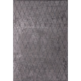 Rapture Dark Brown/Gray Argyle Luxury Area Rug