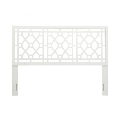 Tabor Chippendale White Headboard