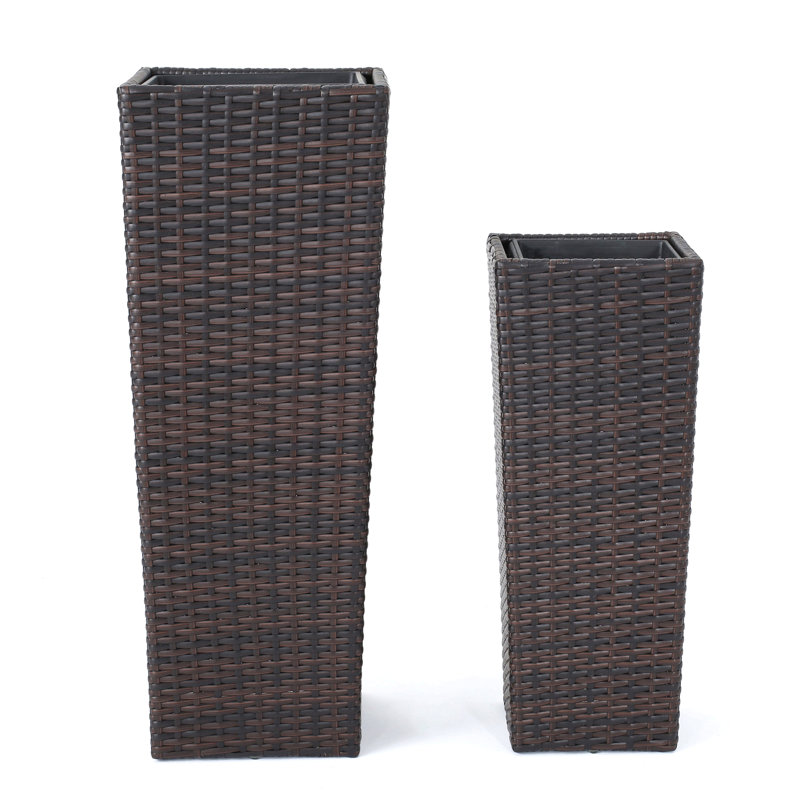 Rattan Flower Pot, Brown