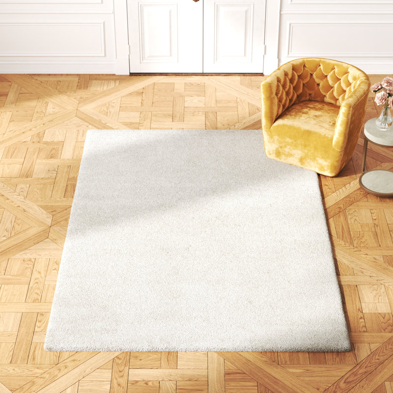 Elsa Solid Colour Shag Area Rug, Rectangle 160 x 230cm