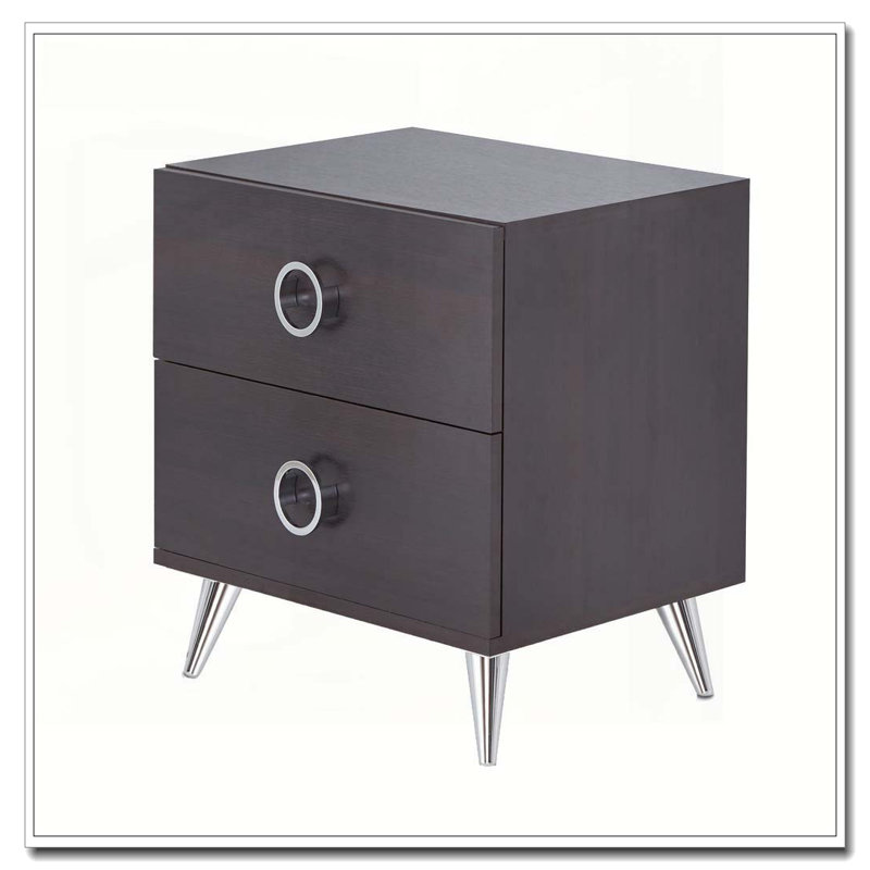 Espresso 2-Drawer Rectangular Accent Table