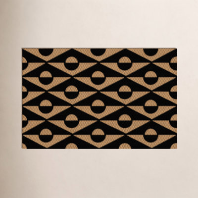 Neighburly Non-Slip Geometric Doormat