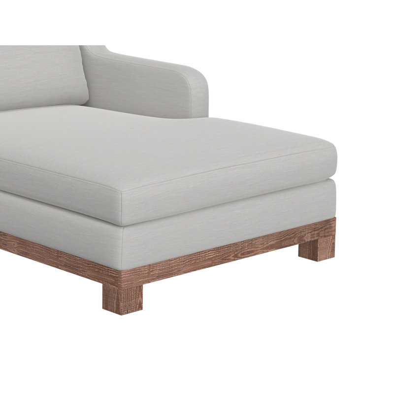 Structure et base en bois, modulaire, Face à la droite, Écru beige