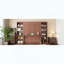 Grand lit escamotable avec bureau et tablettes-152219549