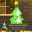 HOMCOM 5ft Inflatable Christmas Tree Xmas Air Blown LED Holiday Decoration