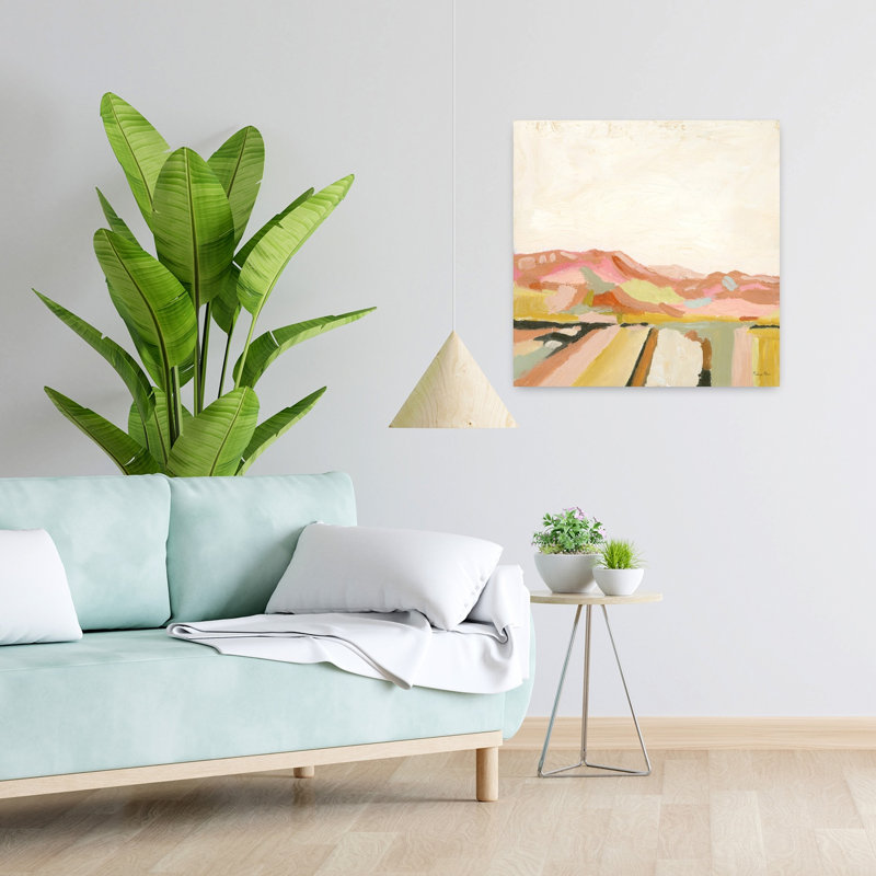 Contemporary Art Abstract Contemporary Landscape Nature Art by Mackenzie Nelson - Wrapped Canvas Print