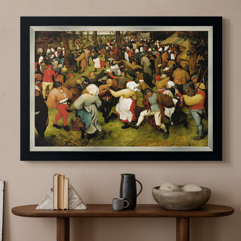 " The Wedding Dance (2) " by Pieter Bruegel The Elder, 20x28 INNER SIZE, Framed Canvas