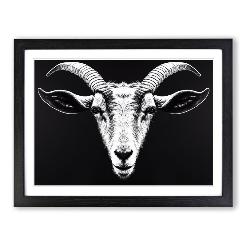 Goat Portrait Vol.3 - Framed Print