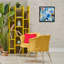 "Chaotic Blue Composition", art mural encadré noir par Jill Martin-2116770958-2116770959