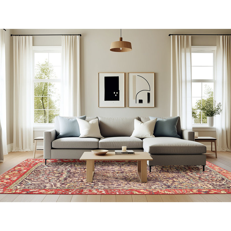 Oriental Indoor Rug, Rectangle 6' x 9'