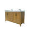 Meuble-lavabo 60 po avec lavabo double et trou pour robinet, meuble-lavabo avec 4 portes et 6 tiroirs dans le désert
