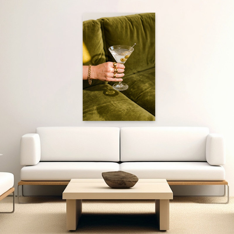 Art mural contemporain A Martini, H 60 po x l 40 po