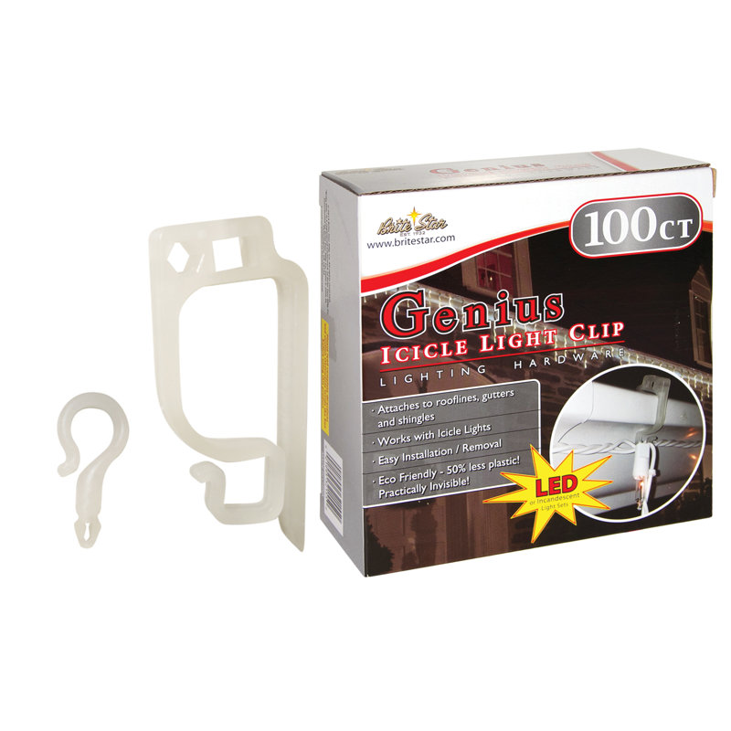 100 Ct Clip Genius Icicle Light Clip