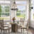 Blakehurst 6 - Light Wagon Wheel Chandelier
