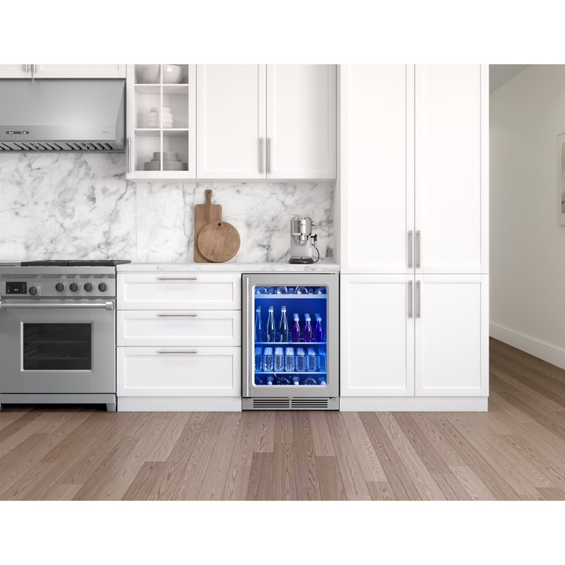 Zephyr Presrv Pro 24 in. 7-Bottle and 105-Can Single Zone Beverage Cooler