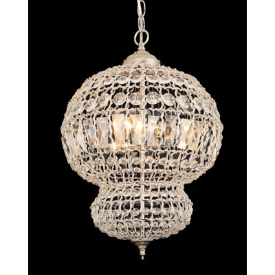 3 - Light Geometric Chandelier