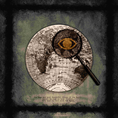Globe terrestre - impression sur toile tendue