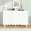 Buffet avec tablettes réglables et portes ondulées-1411824785