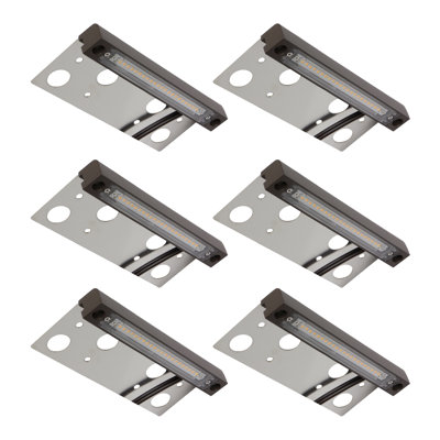 Ensemble de 6 lumières à DEL 6,8 pouces câblées à basse tension
