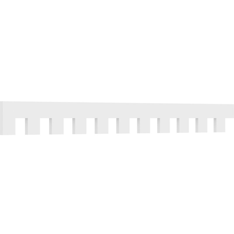 Garniture dentelée en PVC de qualité architecturale H 8 po x P 1 po x L 88 po Matthews, H 8 po x l 88 po x p 1 po