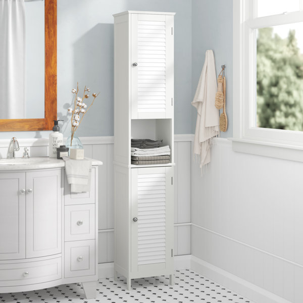 Quickset 341 Wall Tall Bathroom Cabinet & Reviews | Wayfair.co.uk