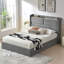 Hydraulic Lift Storage Upholstered Platform Bed With Storage Headboard-78183748-78183750