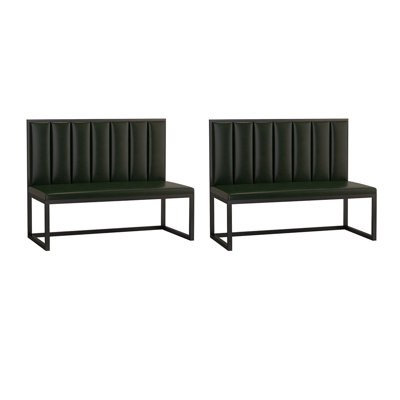 Faux Leather Upholstered Bench