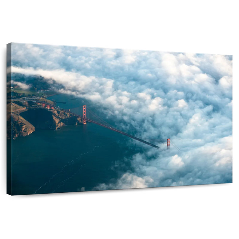 Lilie Golden Gate Bridge Cloudscape, H 26 po x l 39 po