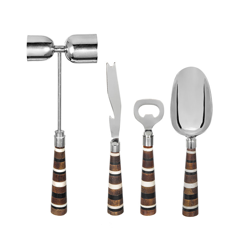 Couverts en acier multicolores dans une boîte-cadeau - ensemble de collection avec poignées décoratives en résine, table de salle à manger / bar personnel