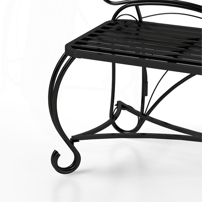 Banc de jardin Butterfly, Noir