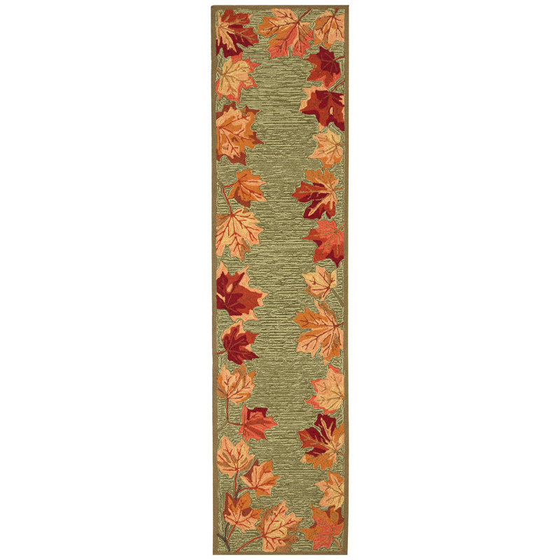 Tapis touffeté à motif floral Dasan, Tapis de couloir 2 pi x 8 pi