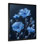 Monochromes bleu, noir, pissenlit, photo I - pissenlit, impression murale