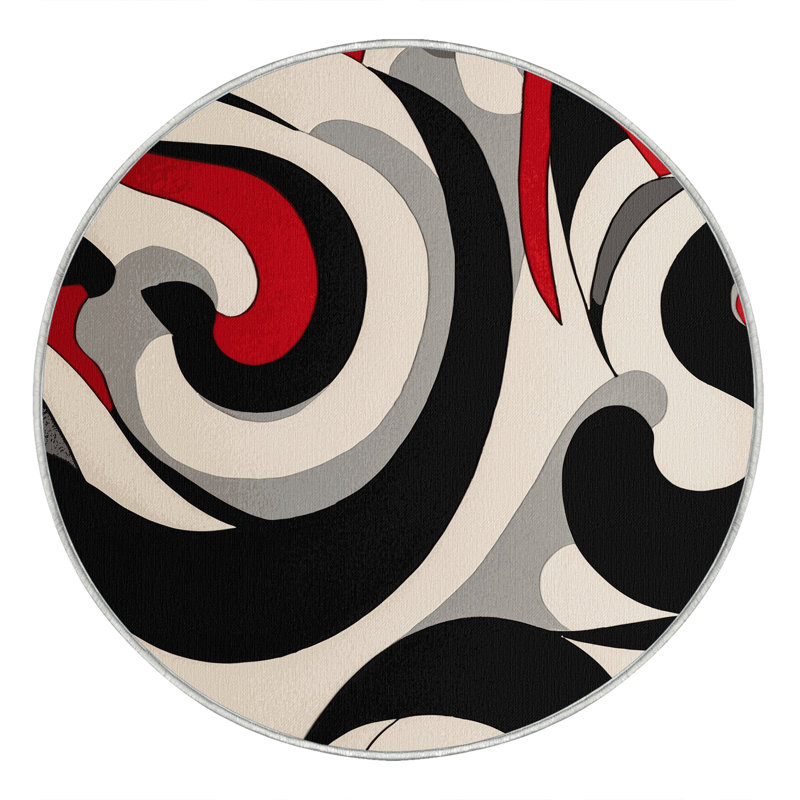 Cosmic Blaze Rug, Round 5'