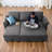 79''  L Shaped Upholstered Sleeper Sofa with 2 side storage bags-191365337