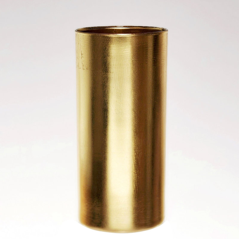Zaelee Handmade Glass Table Vase, Gold
