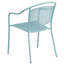 Fauteuil de patio en acier à dossier courbé Chanea-24678820
