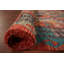 Tapis oriental multicolore en laine Kilim 9 x 10