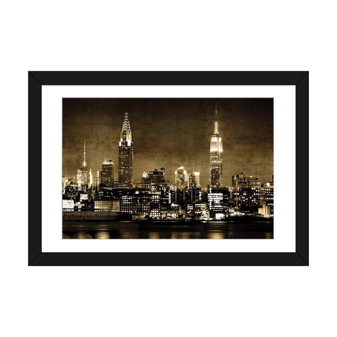 " NYC In Sepia " by Kate Carrigan East Urban Home Mat 