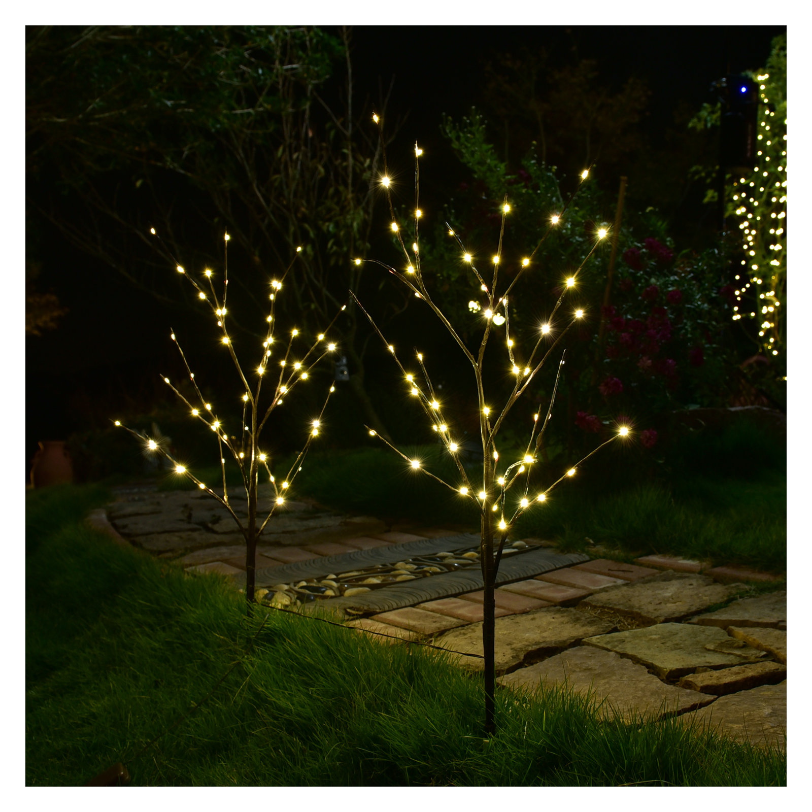 32'' LED Lighted Trees & Branches, Brown