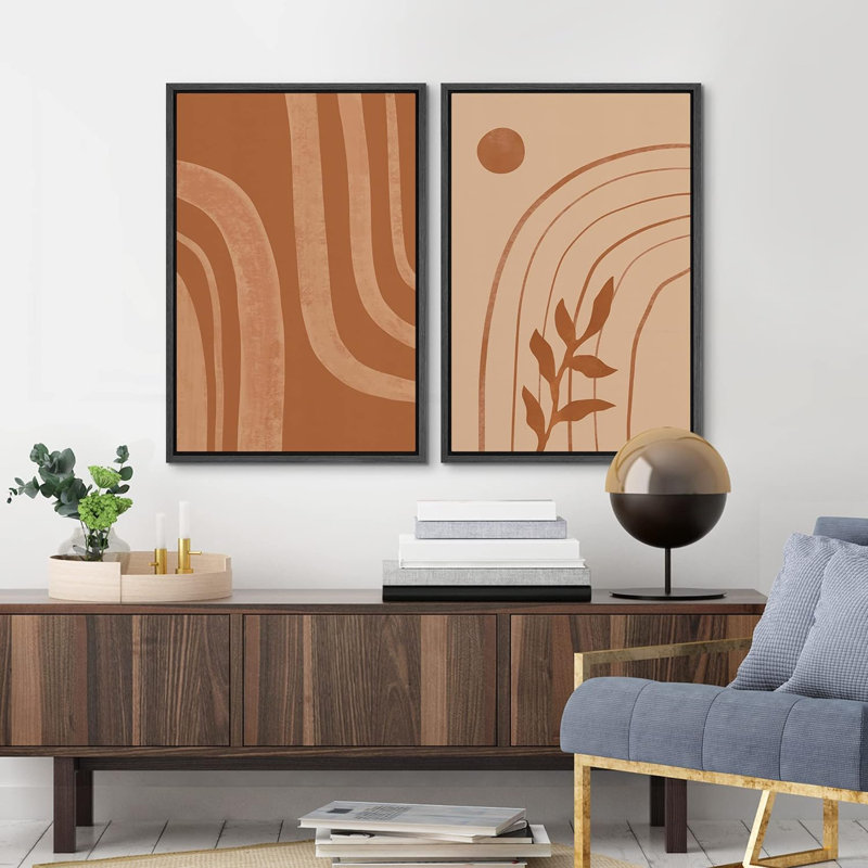 «Dark Geometric Spiral Wave Collage», 2 pièces, H 36 po x l 24 po, Noir