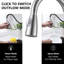 Robinet de cuisine rétractable à poignée simple avec accessoires-115161804