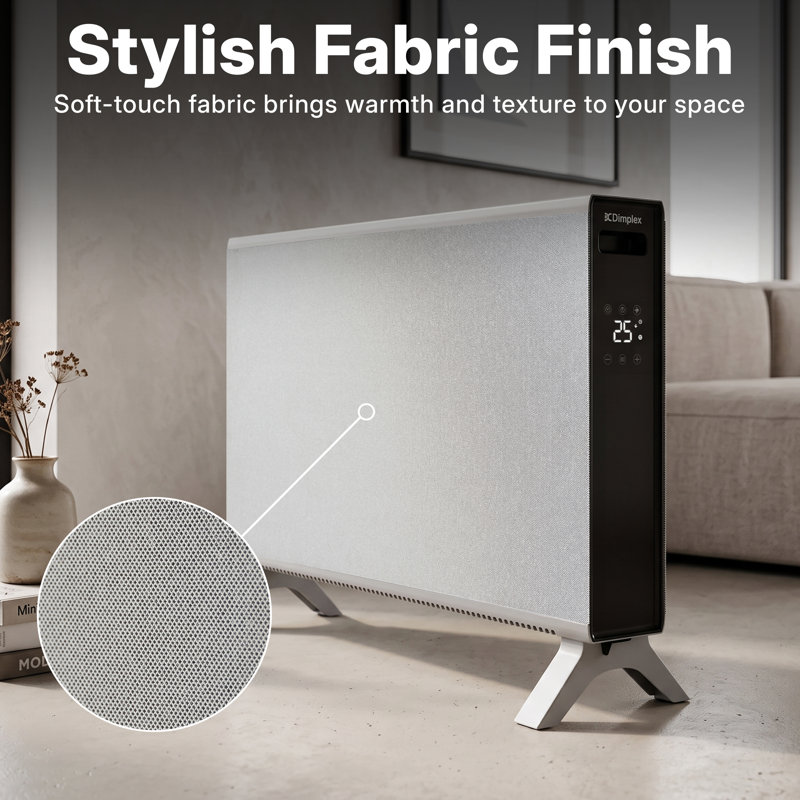 Dimplex HeatLite Tex+ 2kW Smart Convector Heater, Wifi & App Control, Grey