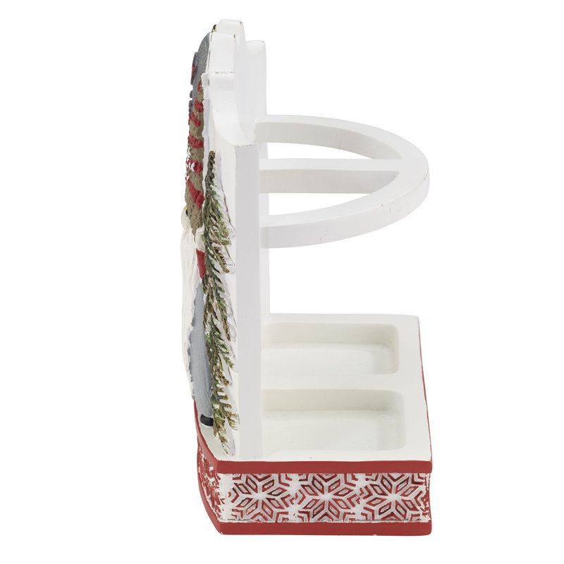 Festive Christmas Gnomes Resin Toothbrush Holder