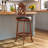 Swivel Upholstered Stool with Solid Wood Frame-791578197-791578199