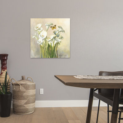 White Calla Lilies Contemporary Floral Art