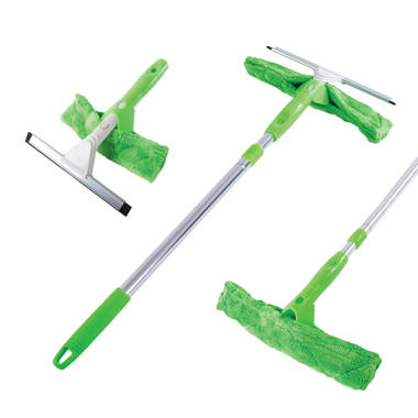 Professional Window Squeegee Glass Cleaner Tool with Long Extension Pole