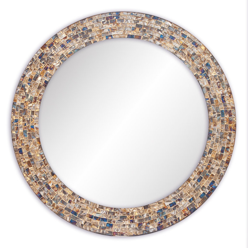 Toolleen Round Mirror, Gold